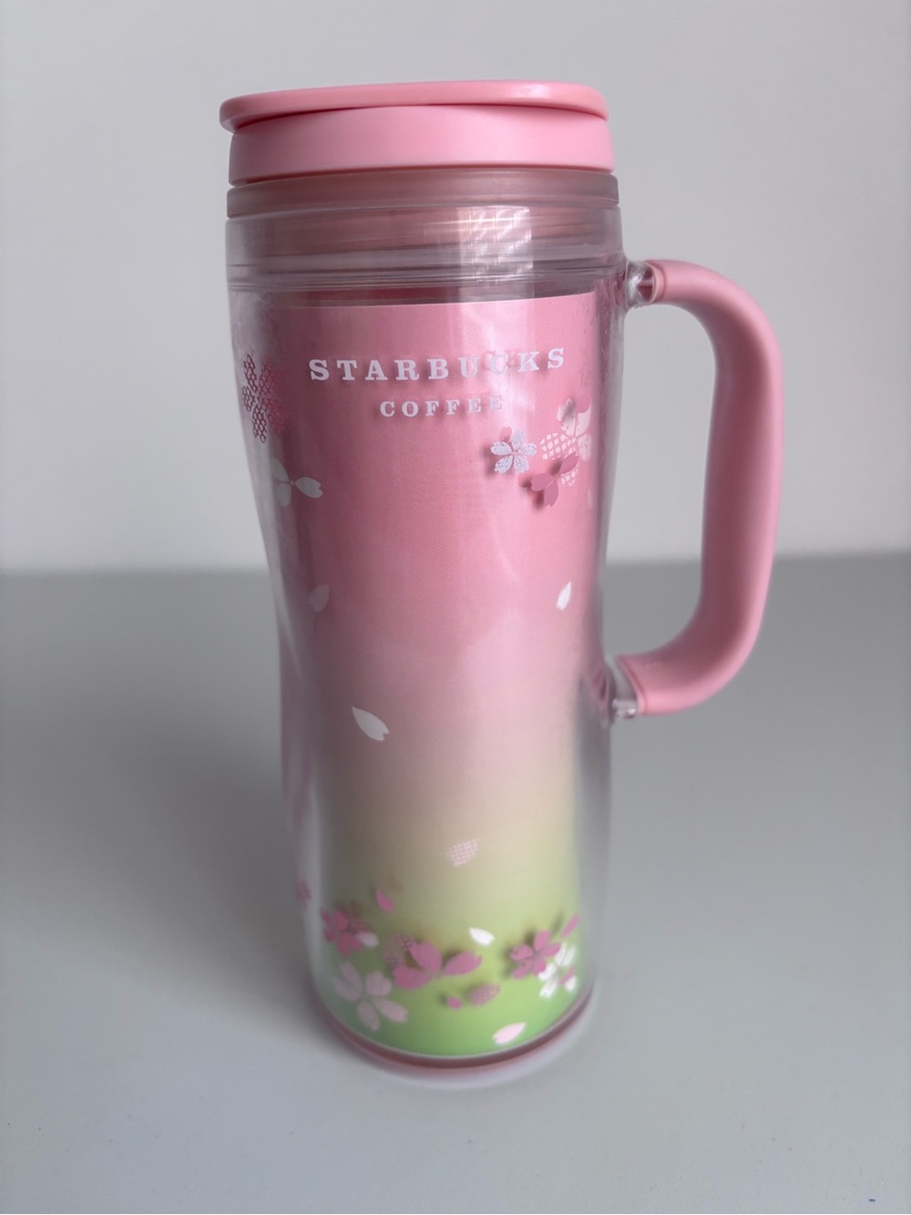 Starbucks Sakura Cherry Blossom Travel Tumbler Coffee Water Tea 12 oz